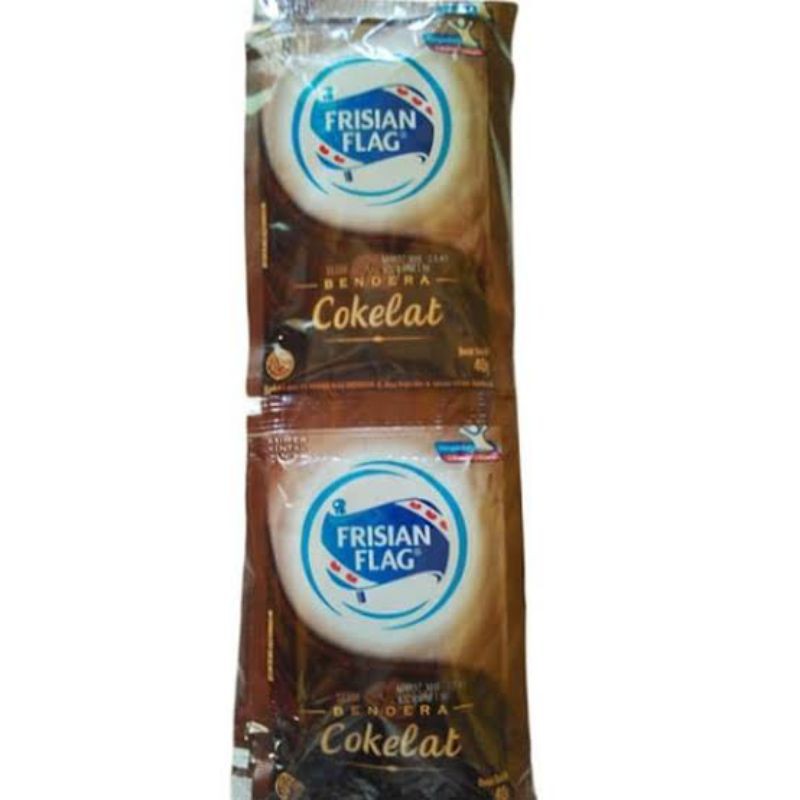 

susu Bendera Coklat, 1renteng 6sachet .