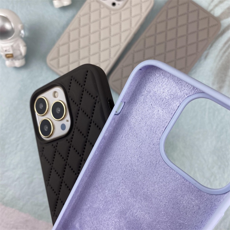 Lilac Casing Silikon Anti Jatuh Untuk IPhone X XR XS MAX 11 12 13 Pro MAX