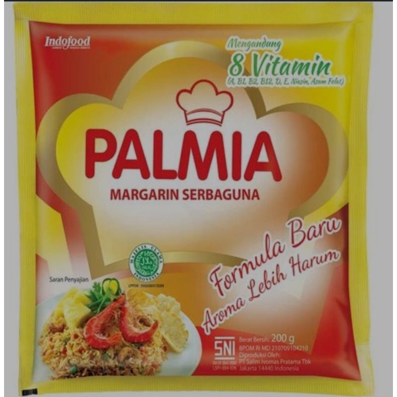 

Palmia Margarin Serbaguna/Mentega Sachet 200Gr