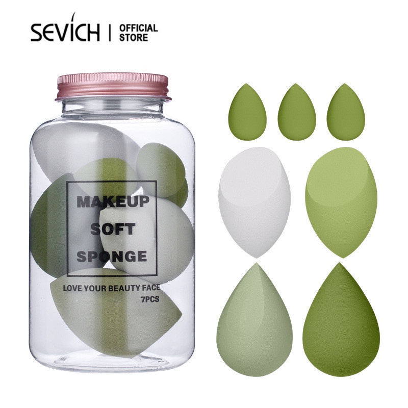 SEVICH Makeup Sponge Cosmetic Puff Wet and Dry 7pcs/Set