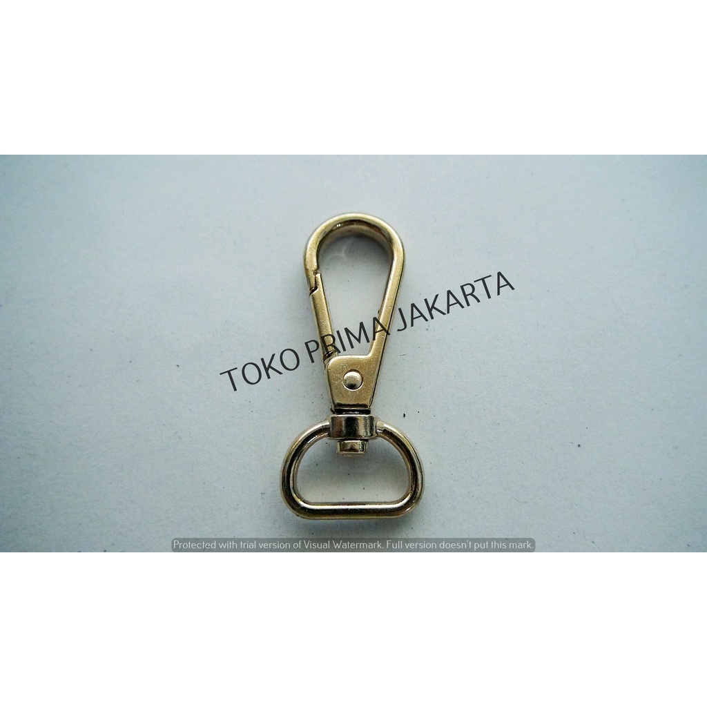 

AKSESORIS CANTELAN GANTUNGAN KOKOT KAITAN METAL BAG HOOK PENGAIT BESI 27-17 MM MAS MUDA