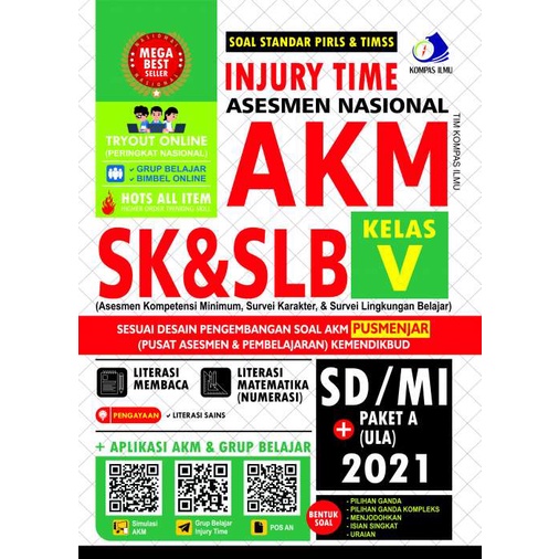 Injury Time Asesmen Nasional AKM SK & SLB SD/MI + Paket A 2021