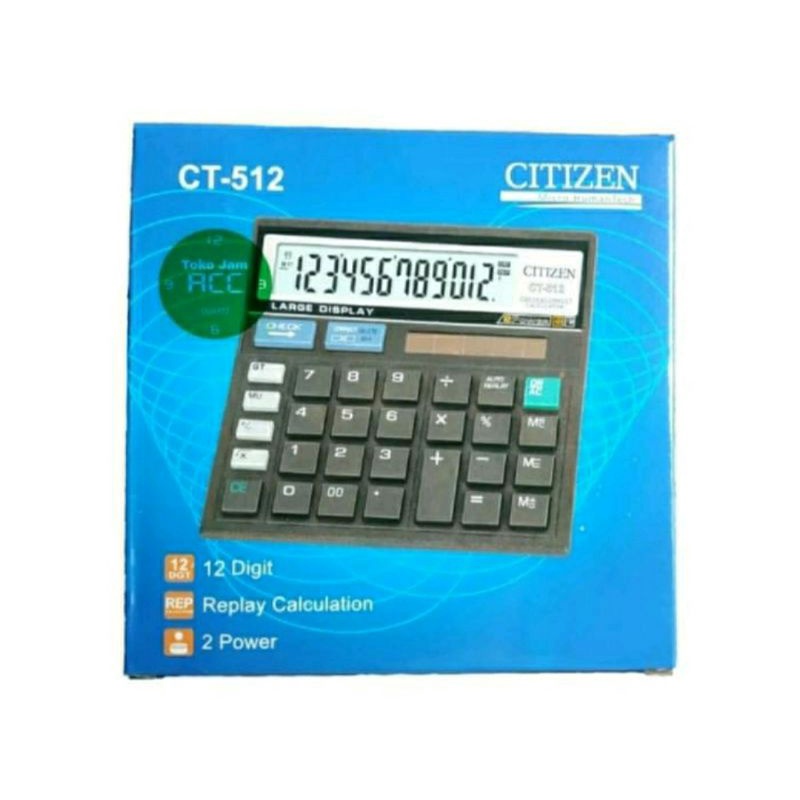 KALKULATOR CITIZEN 12 DIGIT CHECK &amp; CORRECT AWET DAN MURAH