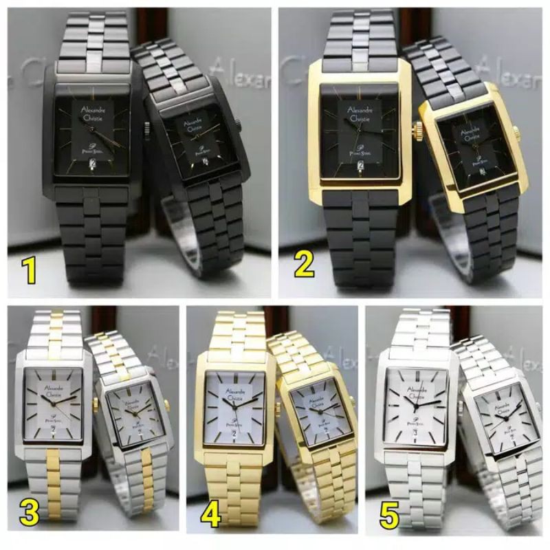 Alexandre Christie original, AC1018 jam Alexandre Christie jam couple harga satuan