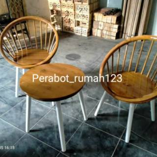  Kursi  teras minimalis  modern kayu jati Shopee  Indonesia