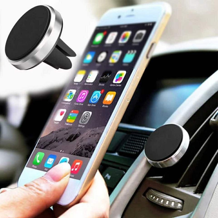 [RO ACC]  CIRCLE MAGNETIC CAR HOLDER AIR VENT UNIVERSAL ALL TIPE HP