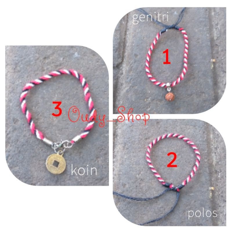 Gelang Etnik Bali Gelang Tridatu 3 Warna Aksesoris Pendaki Gunung Souvenir Khas Bali