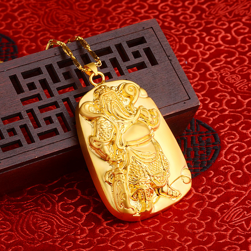 Kalung Emas Asli Kadar 375 Dengan Liontin Dove Tag Koin Gaya Eropa Untuk Pria
