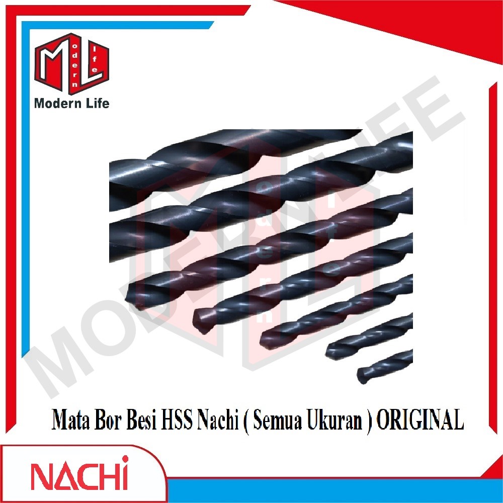 NACHI Mata Bor Besi HSS ORIGINAL ( Semua Ukuran ) 1mm - 9.5mm