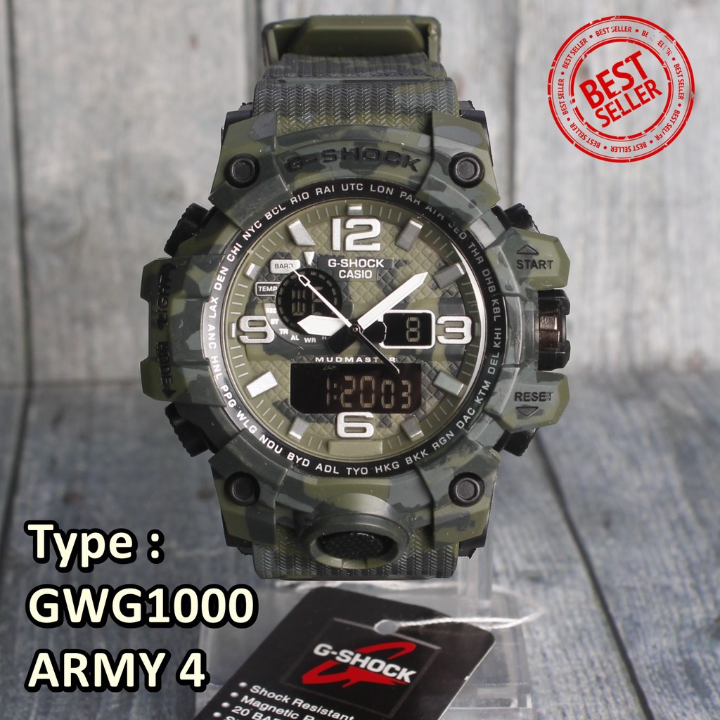 Free Ongkir  BEST SELLER  G-Shock Casio GX56 Army Loreng Hijau Jam tangan digital pria BUKAN