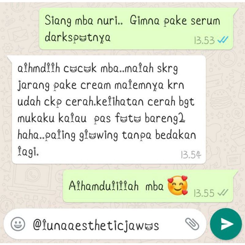 Serum dark spot luna aesthetic