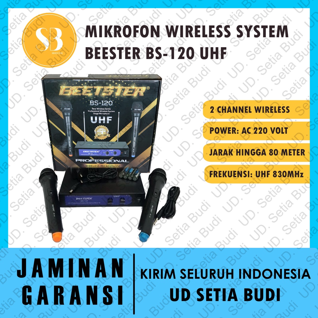 Mikrofon Dual Wireless Beester BS-120 UHF Mic System