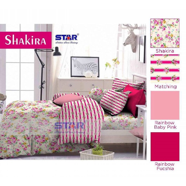 Sprei ready shakira bunga shabby 200x200x30