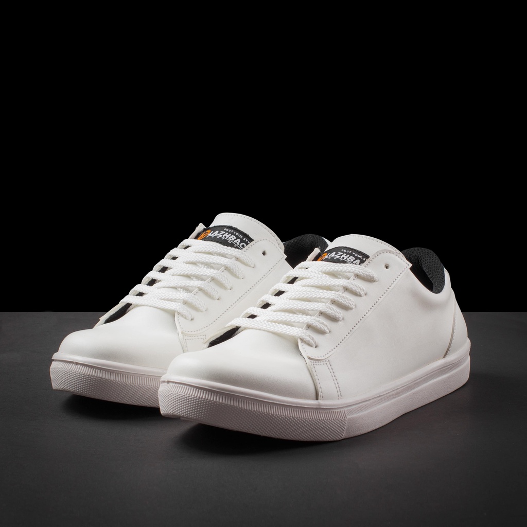 FLAZHBACK FULL WHITE - Sepatu Putih Pria White Series Sepatu Sneakers Putih Pria Sepatu Sneakers Pria Casual Original - Snekers Pria Premium