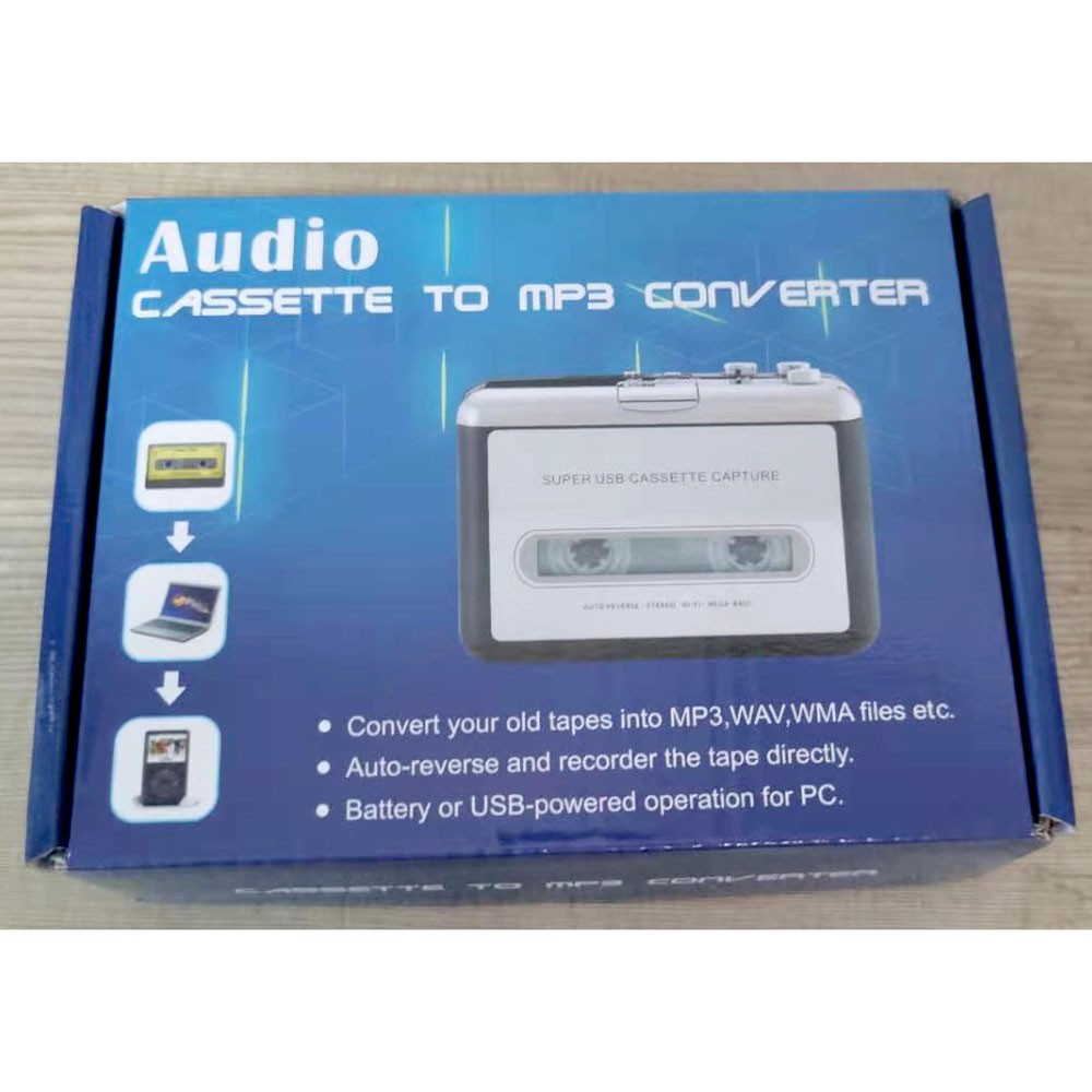 PROMO Ezcap Konverter Kaset Tape USB Cassette Capture MP3 Player - 2182 - Silver - OMSKH8SV