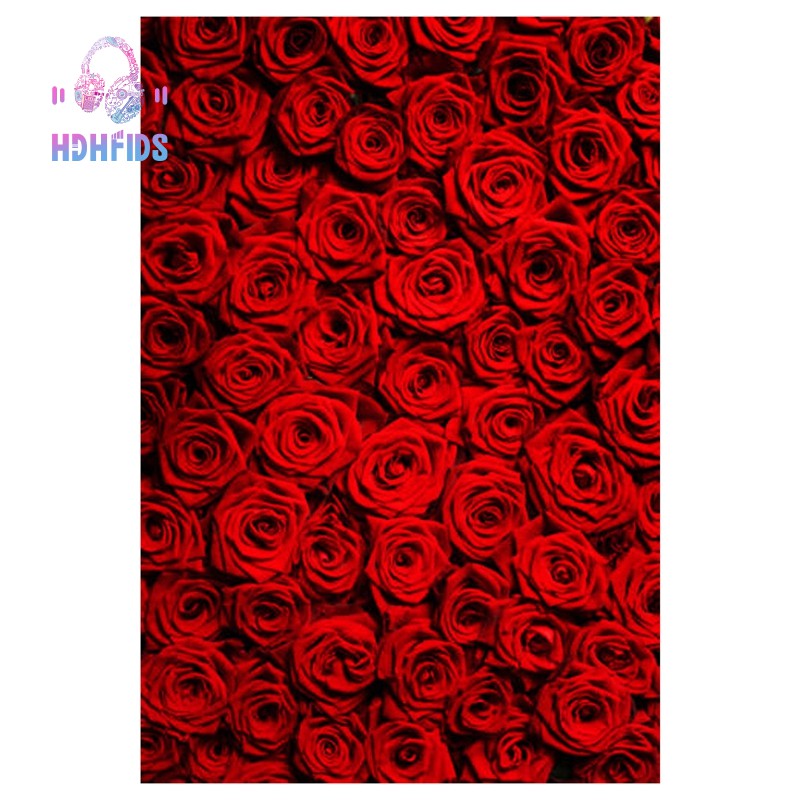 Layar Latar Belakang Foto Pernikahan Motif Mawar Merah Ukuran 3x5 Kaki Shopee Indonesia