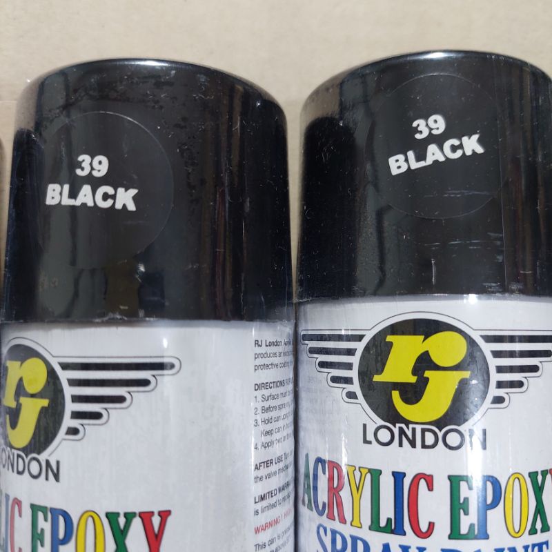 Pilok Pilox Cat Rj Black 39 Hitam Glossy Hitam Mengkilap 150cc Cat Semprot RJ 150cc