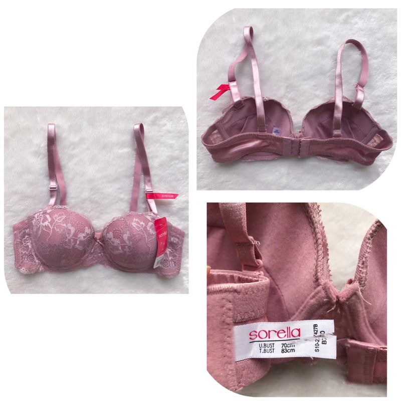 sorella bra S10-27427B original branded size 32B cut label sale