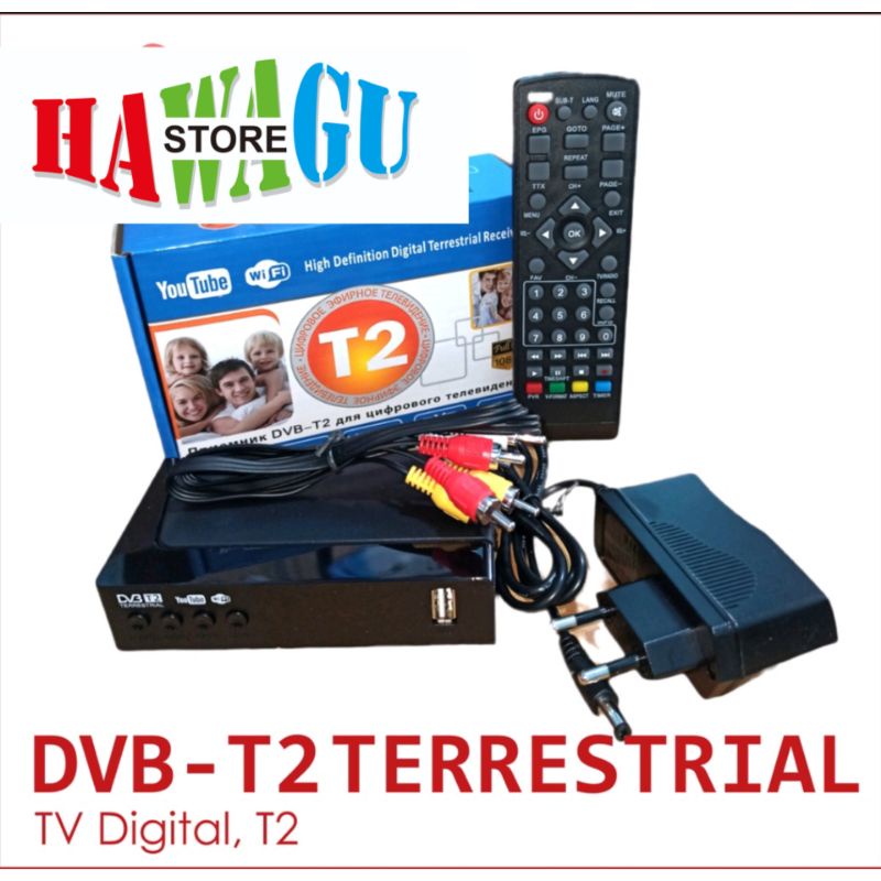 STB TV DIGITAL TERRESTRIAL RECEIVER DIGITAL TV SET TOP BOX STB DVB T2 ANALOG TO DIGITAL PENERIMA bergaransi android tv tabung terbaik berkualitas I3V6