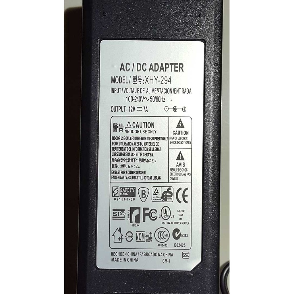 Adaptor 12v DC 7A