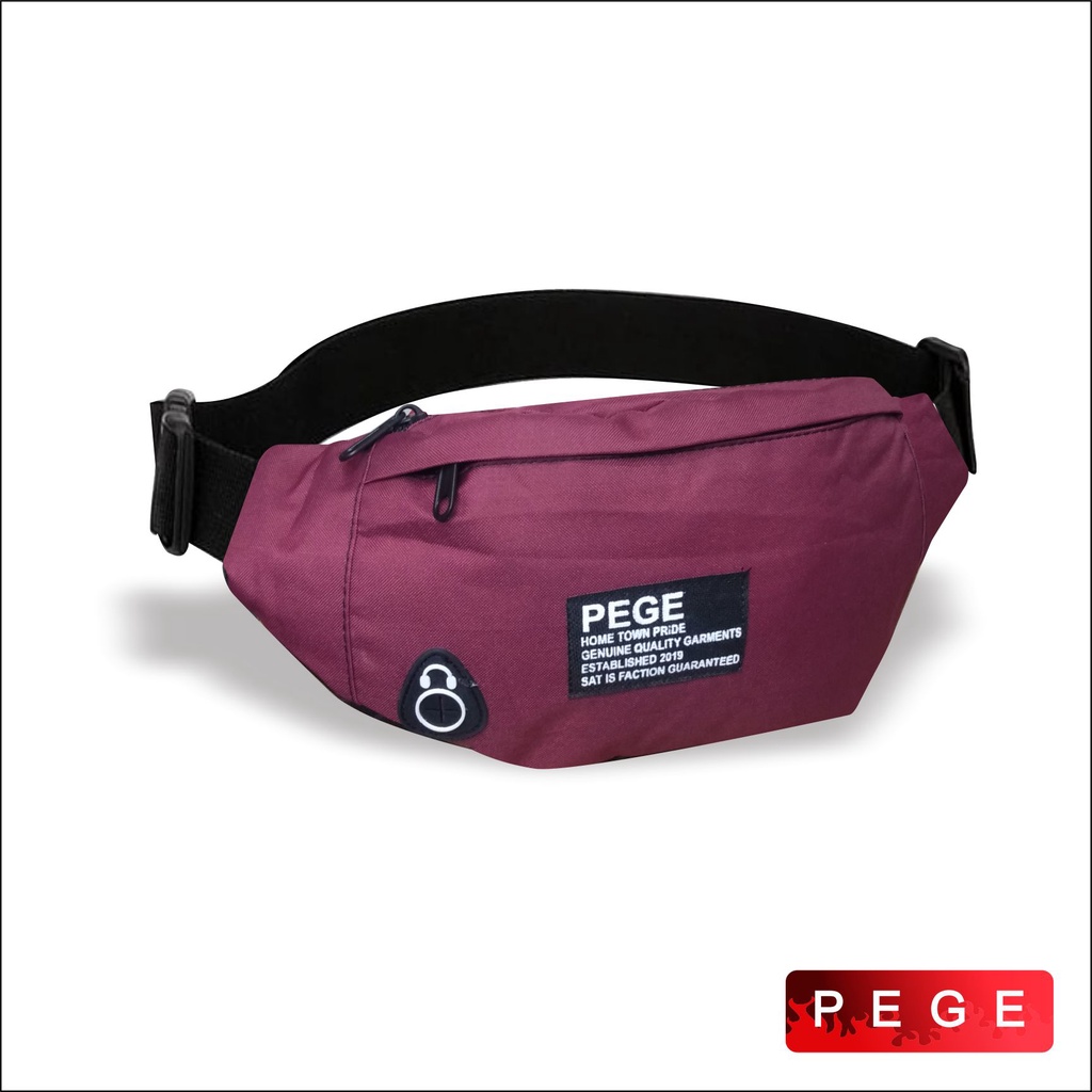 Tas Pinggang Selempang Waistbag Pria Slingbag Slempang Kasual Untuk Tempat HP Dompet Model Simpel Keren - PG 8888