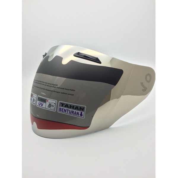 Hot Kaca Helm INK Centro/ KYT DJ maru/KYT Galaxy Silver Plus Ventilasi