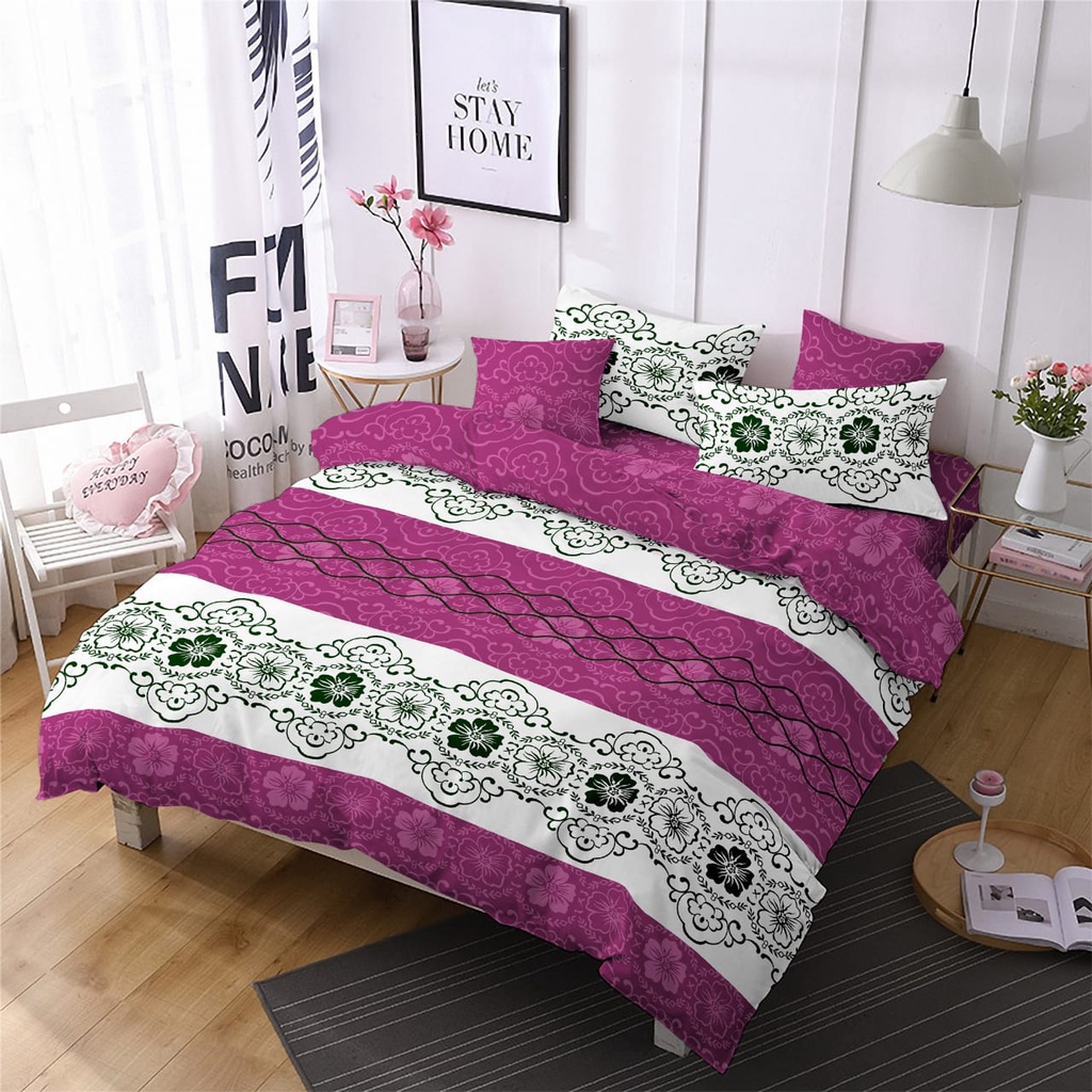 Sprei motif magenta