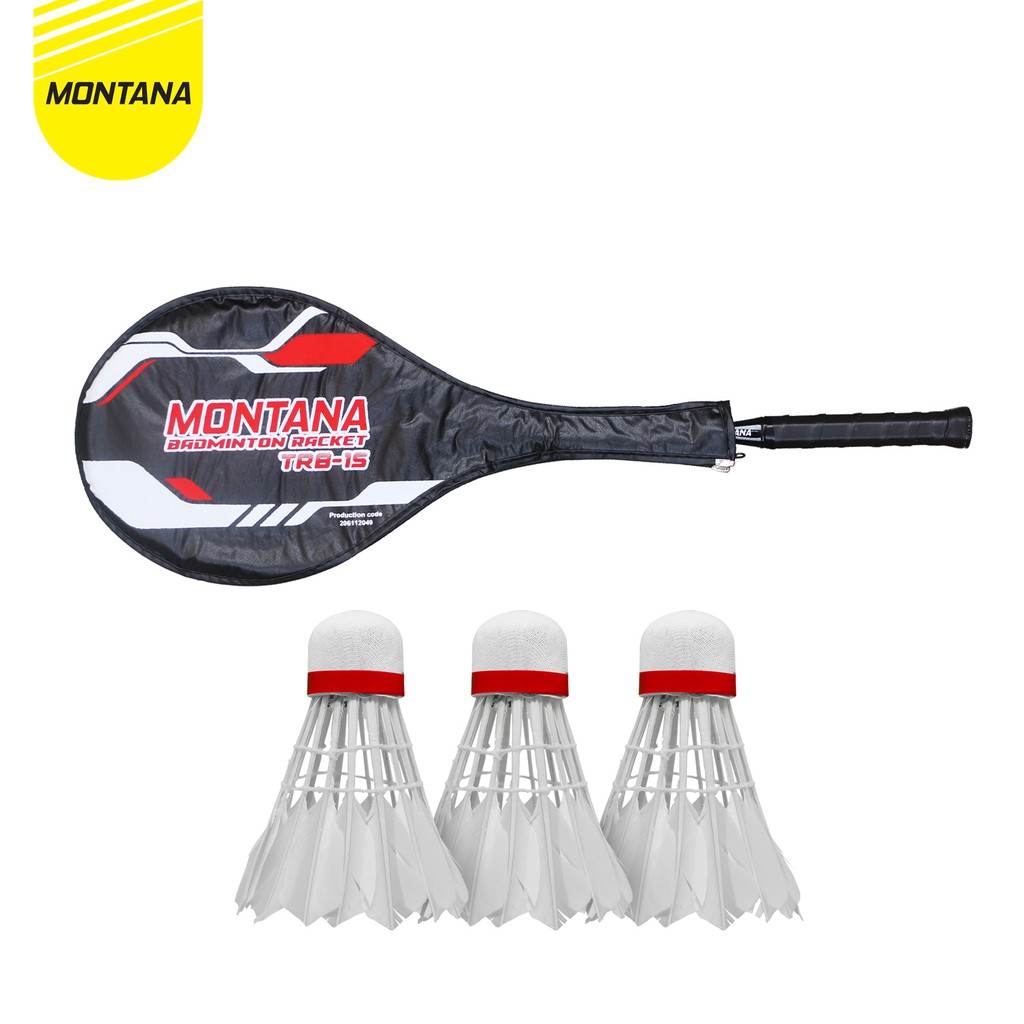 

Montana Badminton Racket Set!!! 1Pcs TRB-1S + 3Pcs Shuttlecock