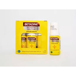 BETADINE CAIR BOTOL 5 ML -  Antiseptik untuk Luka Lecet, Luka Jatuh, Luka Gores