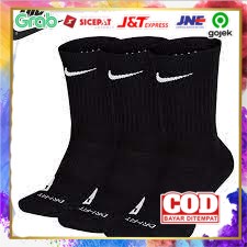 SALE 2 Pasang Kaos Kaki Nike Sport Polos Pria Pendek Tebal Motif Ori Elite Grosir Semata Kaki Sepatu