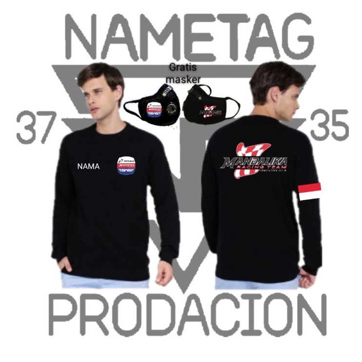 Kaos Mandalika Pertamina Lengan panjang Terbaru