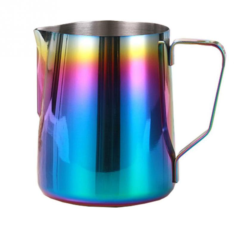 GS8 Gelas Pitcher Kopi Espresso Latte Art Rainbow Stainless Steel 350ml - 10084 OneTwoCup Multi