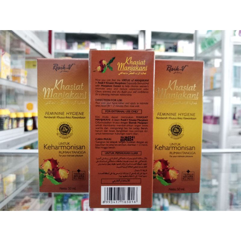 RESIK-V KHASIAT MANJAKANI 50 ml | FEMININE HYGIENE - ED 05/2026