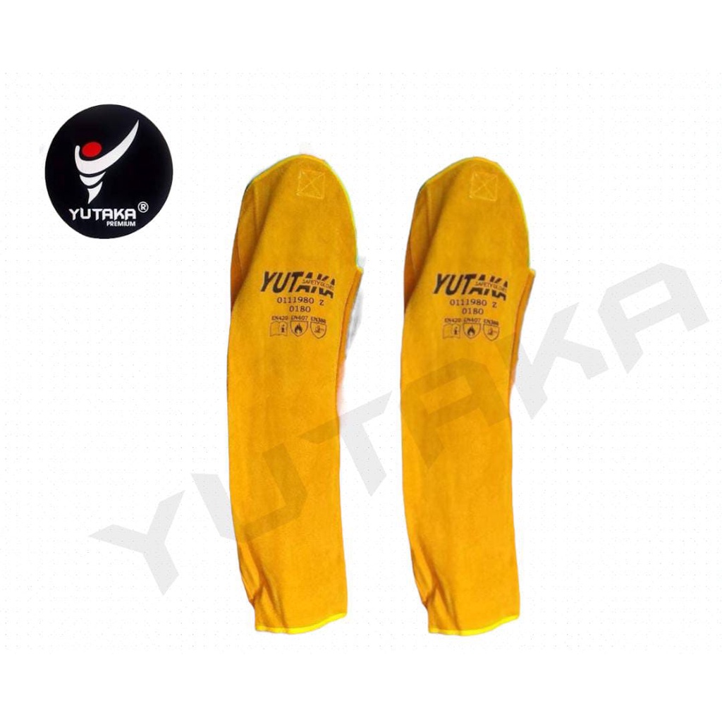 LEATHER SLEEVE YELLOW Arm Lengan Kulit Kuning/arm lengan yutaka Tan murah