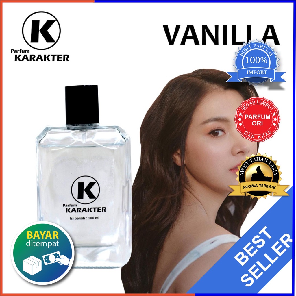 Parfum Cewek Vanila | Bibit Parfum Import Wangi &amp; Tahan Lama | Kemasan 100ml | Bisa Cod