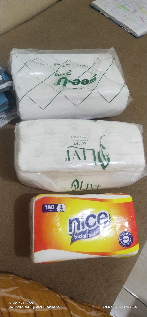 Tissue Facial Nice 180 - Tissue Wajah Nice 180s - Nice Ekonomis - Tissue Bantal