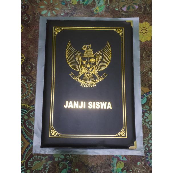 

Promo paket 5 Map Upacara Bingkai bahan kulit Sintetis dan slempang upacara//Harga Grosir