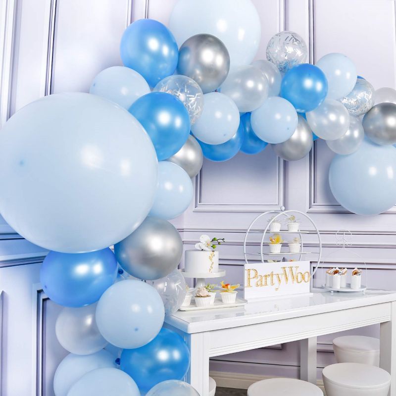 Blue Ocean balloon set Macarons balon set birthday Dekorasi Ulang Tahun