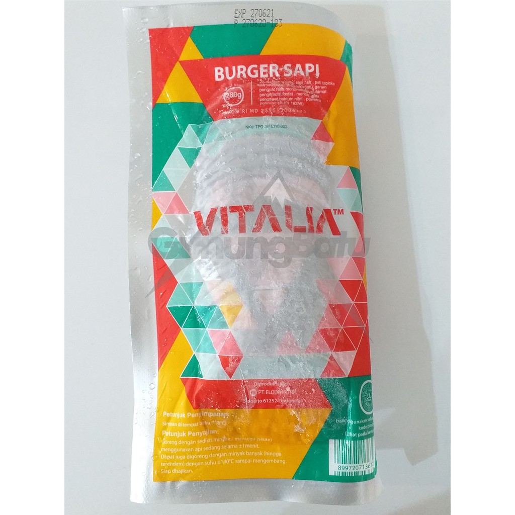 

VITALIA BURGER SAPI 280 GRAM (ISI 20PCS)