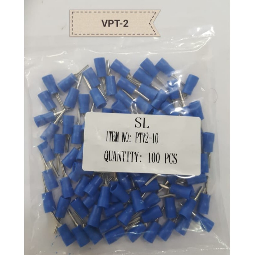 Skun Pin 2.5mm / Skun Tusuk 2-10 / Insulate Pin Terminal 1.5-2.5mm/Pin 2.5mm / VPT 2-10