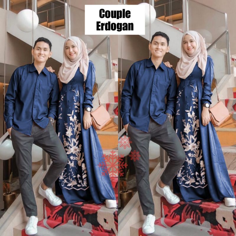 COUPLE ERDOGAN/BAJU COUPLE MUSLIM WANITA DAN PRIA/PESTA/LENGAN PANJANG/GOOD QUALITY