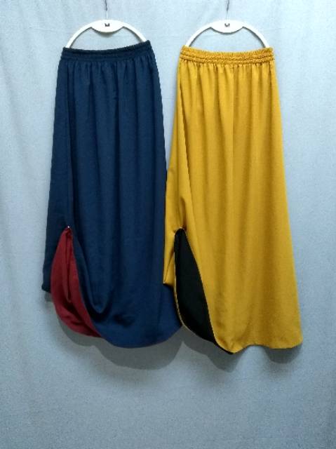 Rok Bolak Balik (BOLBAL) PREMIUM Bisa Custom panjang dan Custom warna