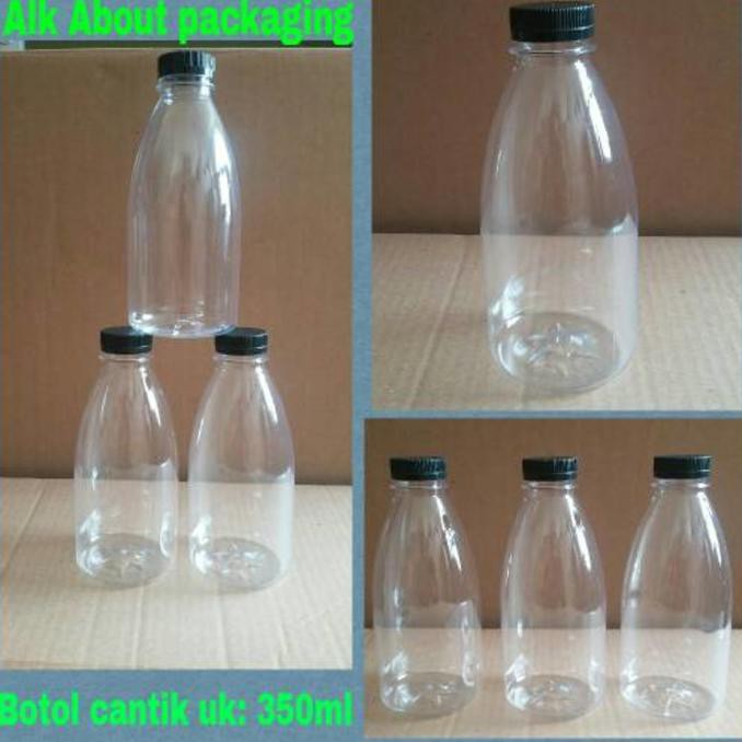 BOTOL CANTIK UKRAN 350 ML/BOTOL PLASTIK UNIK HARGA MURAH