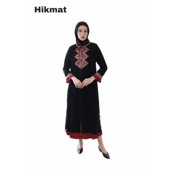 NENIKU ABAYA HIKMAT FASHION A6649 maroon