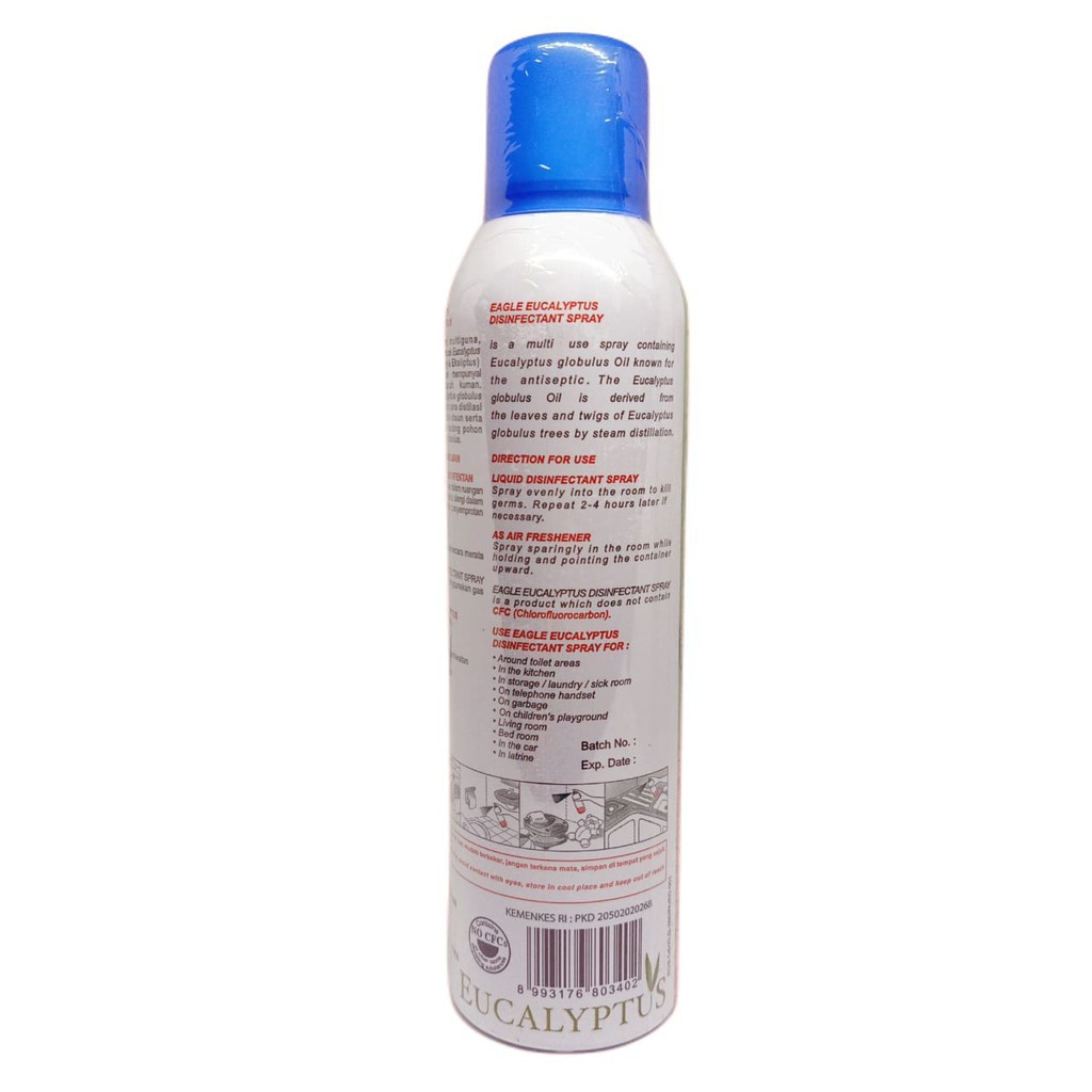 (INEED) EAGLE Disinfektan Spray 280ml - Eagle Eucalyptus Disinfectant Spray