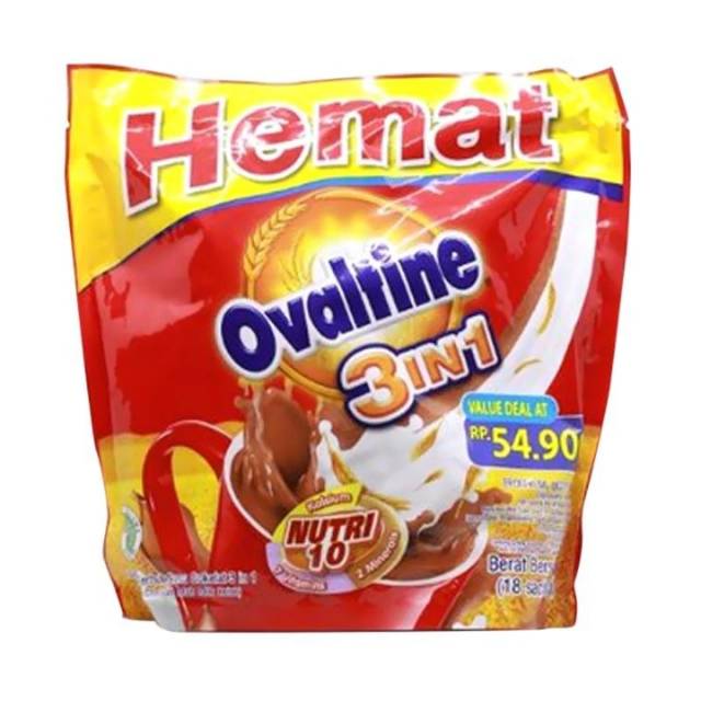 

Ovaltine 3 In 1 Minuman Coklat [18x33 g/ Bag]