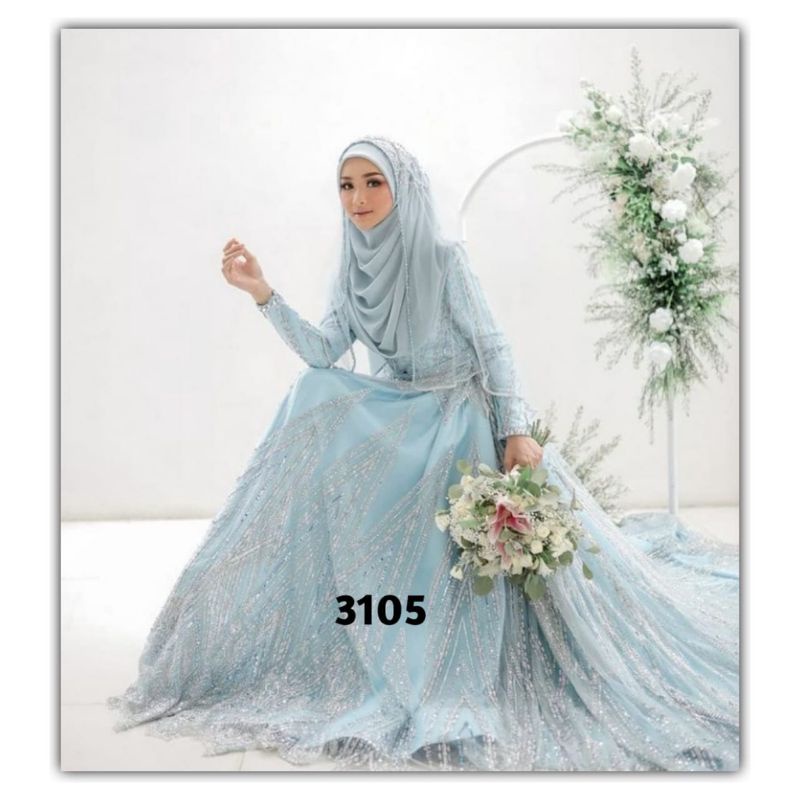 gaun pengantin muslimah