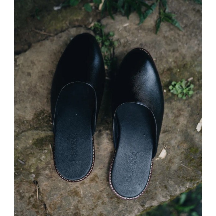 Sandal Slop / Sandal Kulit / Sandal Slop Pria
