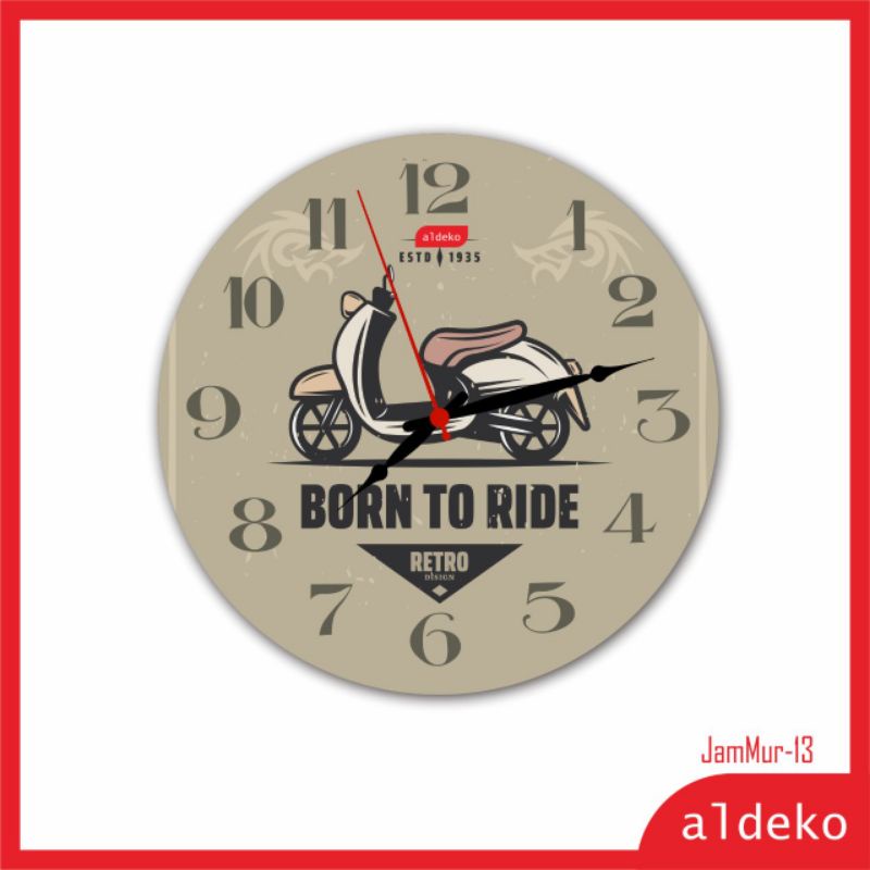 jam dinding - shabby chic/wall clock dengan desain unik Jam Termurah Se Indonesia - JamMur-JamMur-13