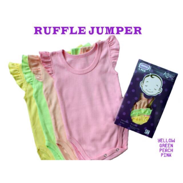 KAZEL Ruffle Jumper isi 4 / Baju Anak / Jumper Anak